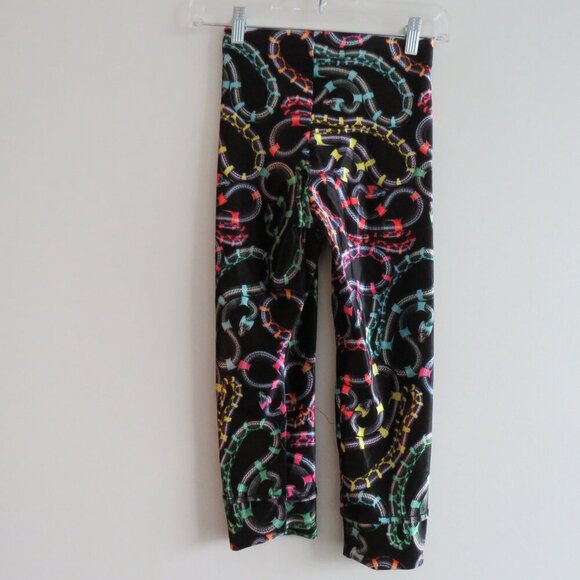 BLACKMILK Velour Velvet Neon Snakes Crop Capri Leggings Goth Punk - Size XS NWT - Picture 9 of 14